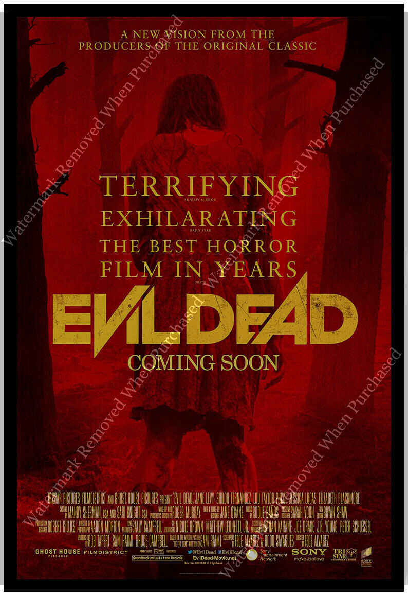 Evil Dead (2013) A4 Movie Print Movie Memorabilia Poster JPG Availabe Download