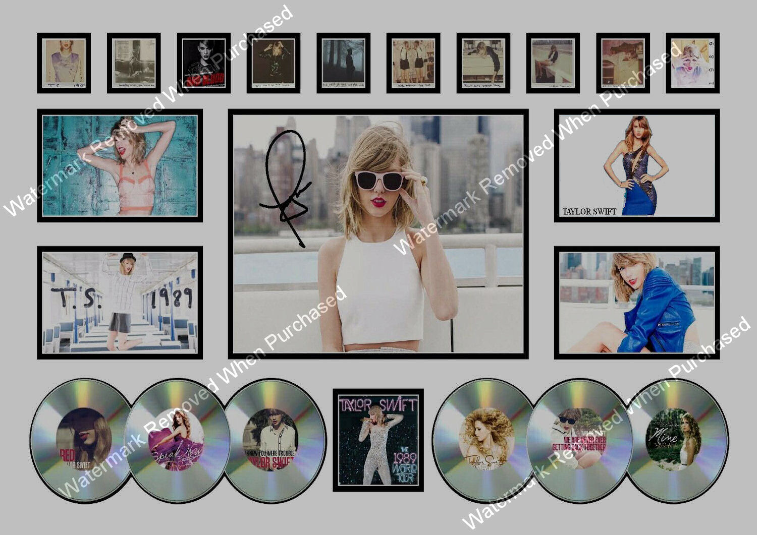 Taylor Swift Signed A4 Music Print Memorabilia JPG Instant Downloads Available