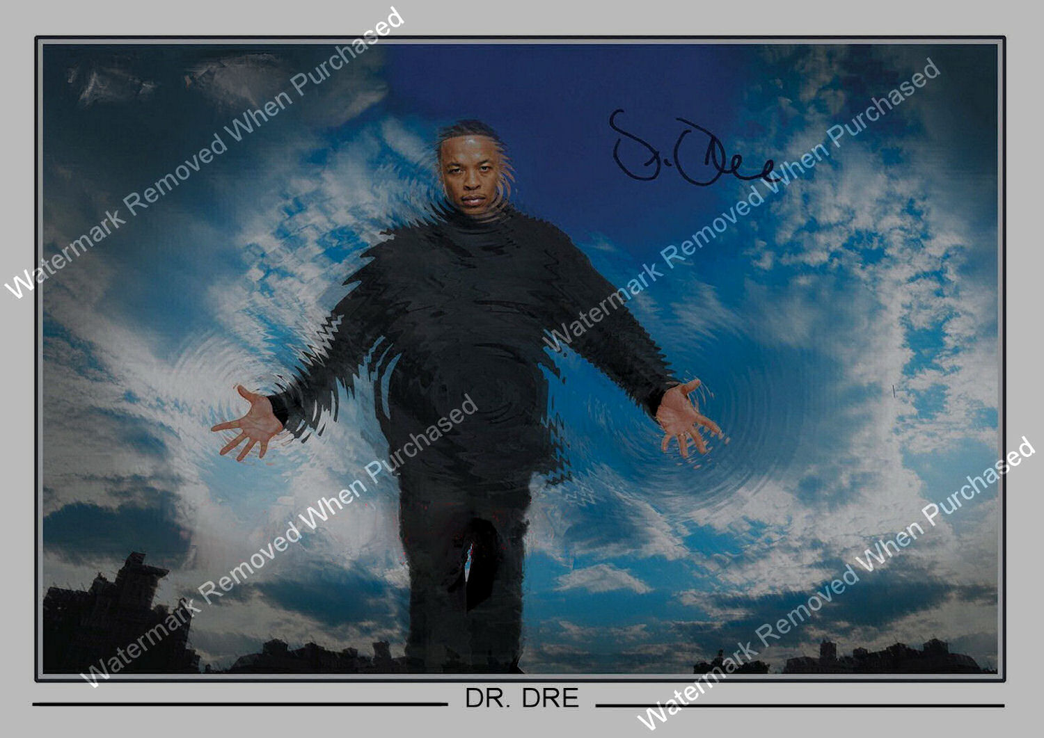 Dr Dre Signed Rapper And Producer Downloadable Self Printing A4 Photo Memorabilia