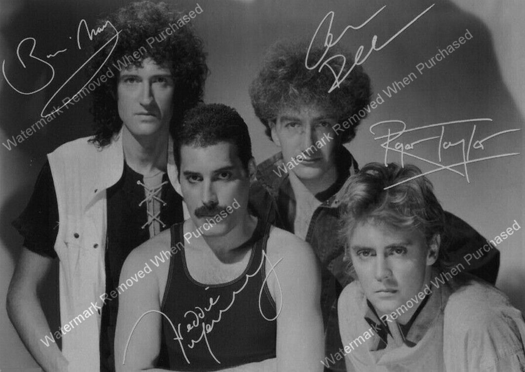 Queen Freddie Mercury Signed Rock Music A4 Photo Print Memorabilia