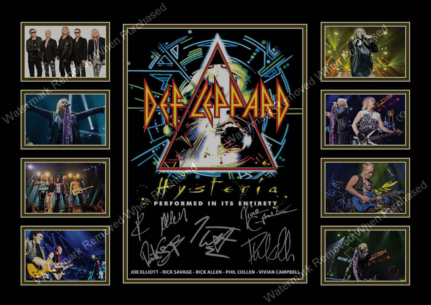 Def Leppard (2018) Limited Edition A4 Photo Print Music Memorabilia