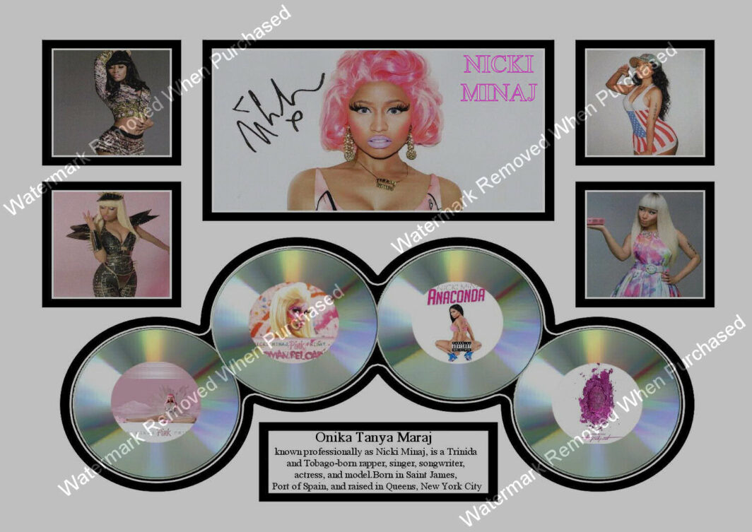 Nicki Minaj Signed Photo Print Music Memorabilia Limited Edition JPG Download Design