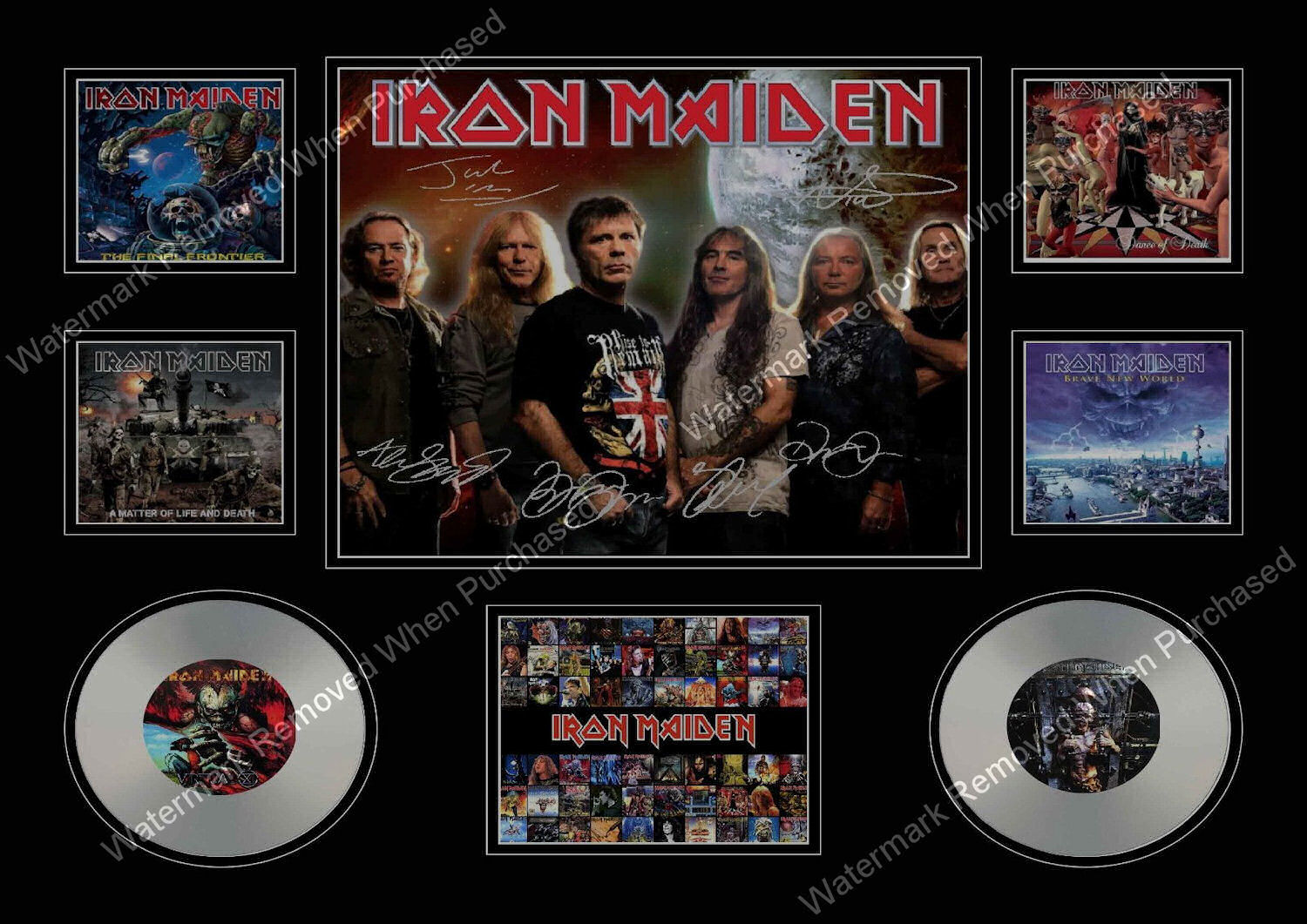 Iron Maiden Signed Heavy Metal Music Memorabilia Art Designs For Jpg Download