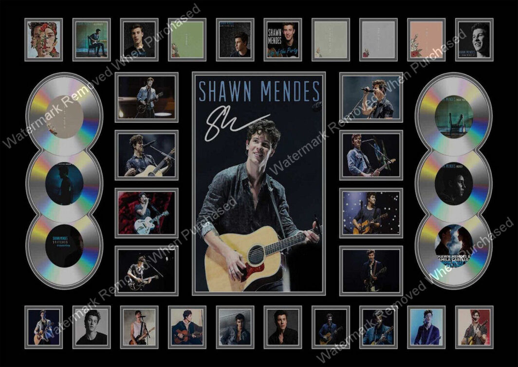 Shawn Mendes Signed Design A4 Photo Print Music Autographed Downloadable Memorabilia