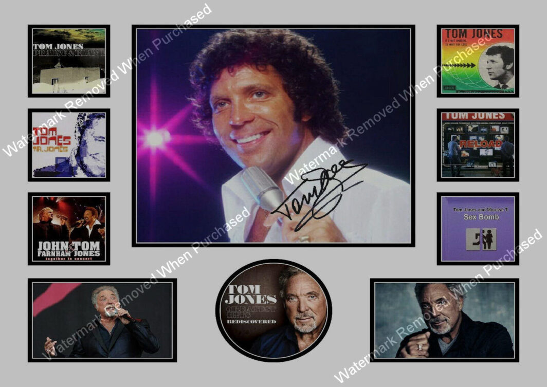 Tom Jones Signed Photo Print Memorabilia Autographed A4 Design For Home Printing