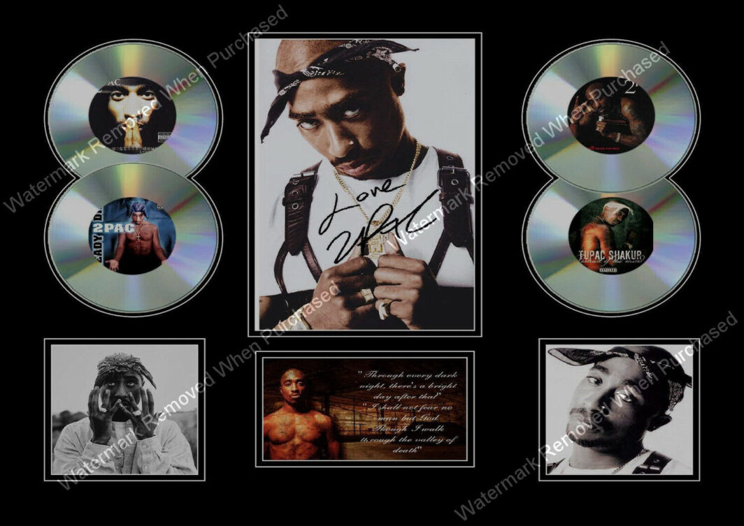 Tupac Shakur Signed Photo Print Memorabilia Limited Edition Autographed A4 Design