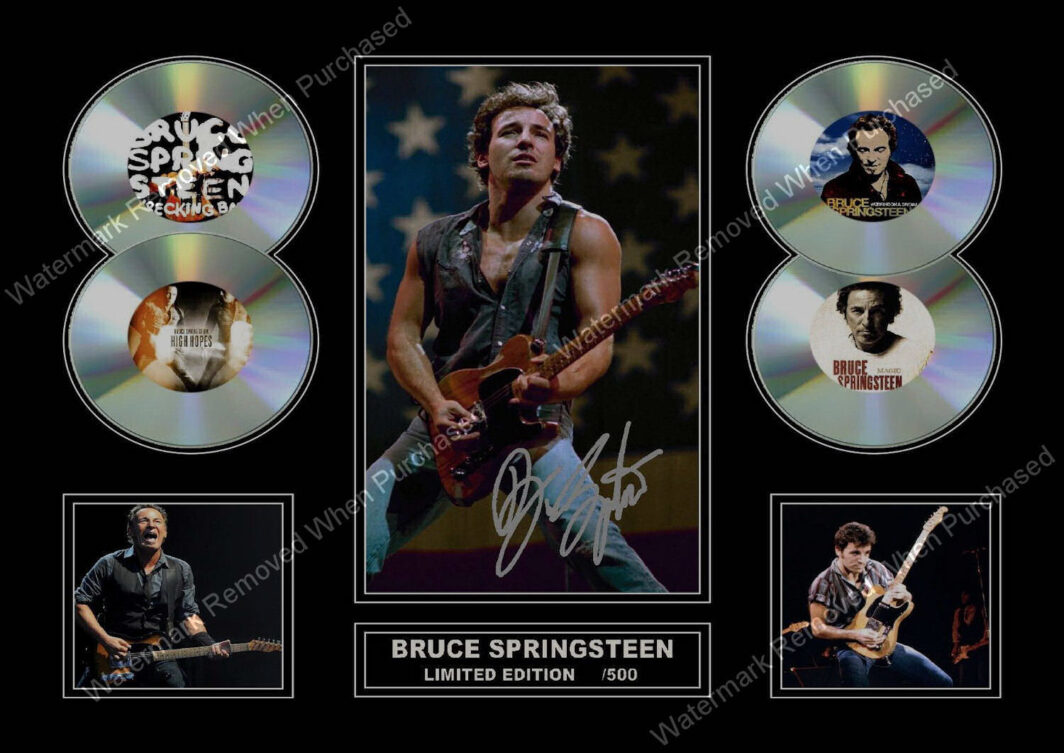 Bruce Springsteen Photo Memorabilia Signed Design Limited Edition Photo Print