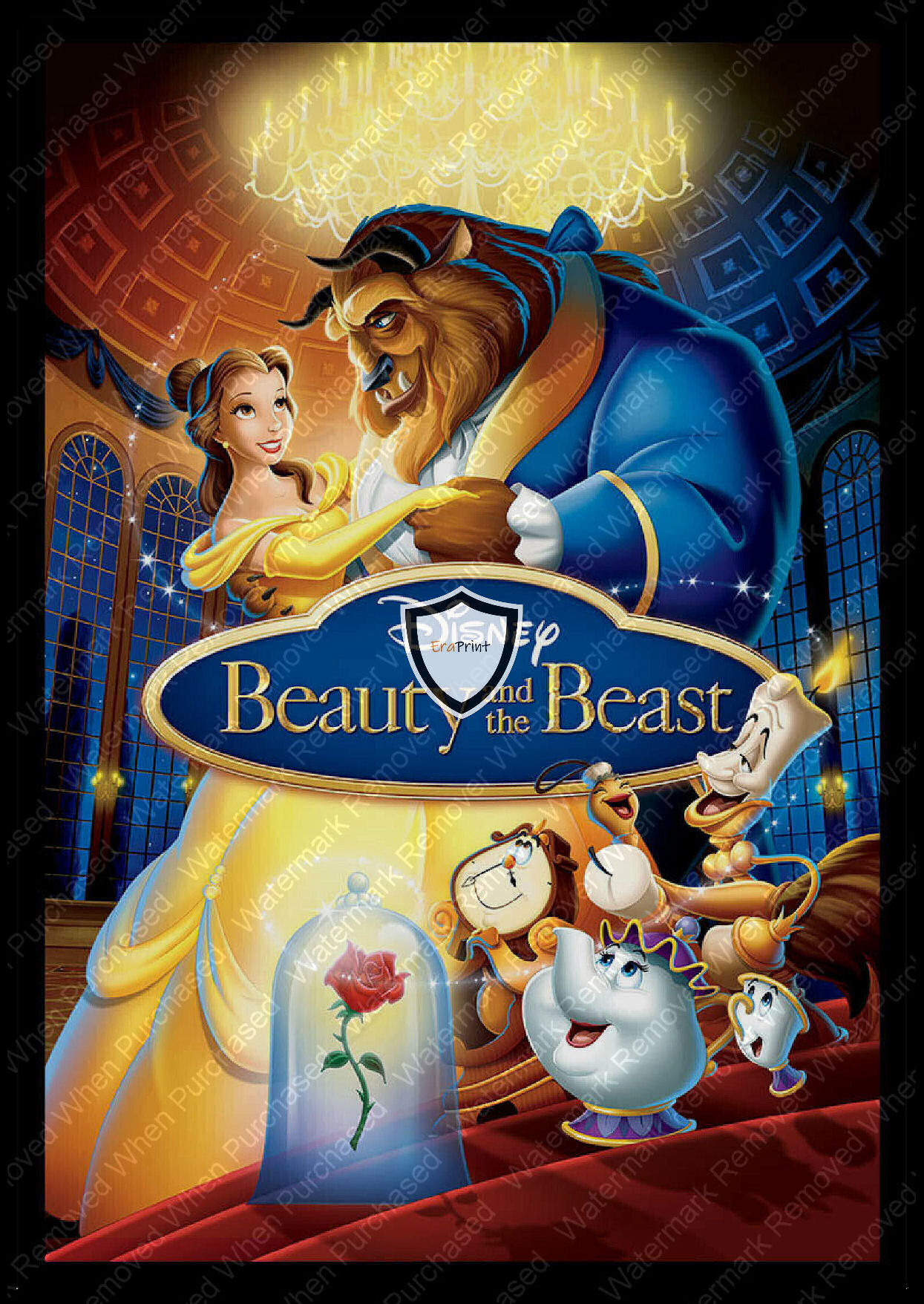 Beauty And The Beast (1991) Disney A3 A4 Photo Print Poster Print Movie Memorabilia