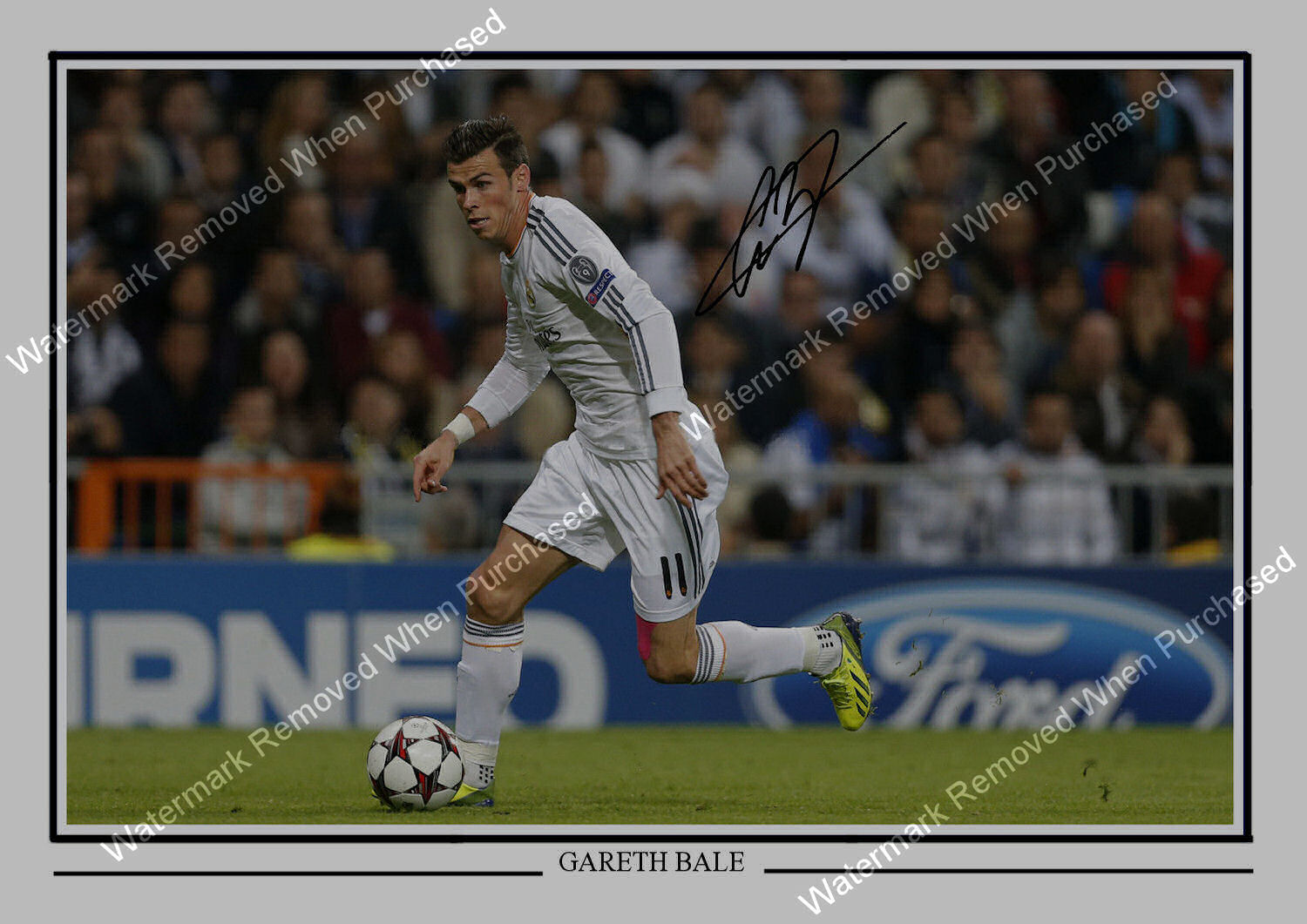 Gareth Bale Signed Football Memorabilia A4 Photo Print JPG Download Available