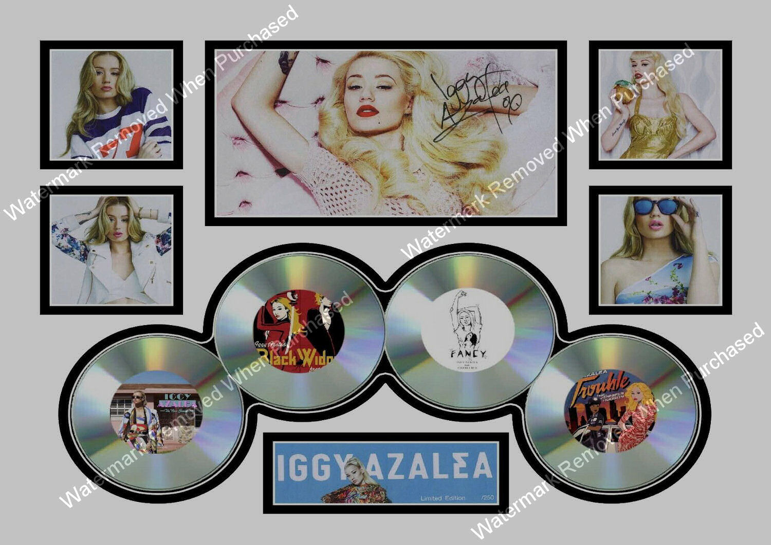 Iggy Azalea A4 Photo Art Limited Edition Signed Memorabilia Print Downloadable