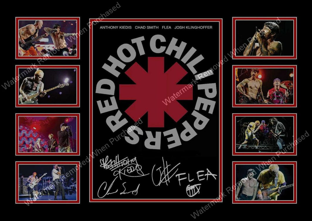 Red Hot Chilli Peppers Limited Edition Art Signed A4 Photographic Photo Reprint
