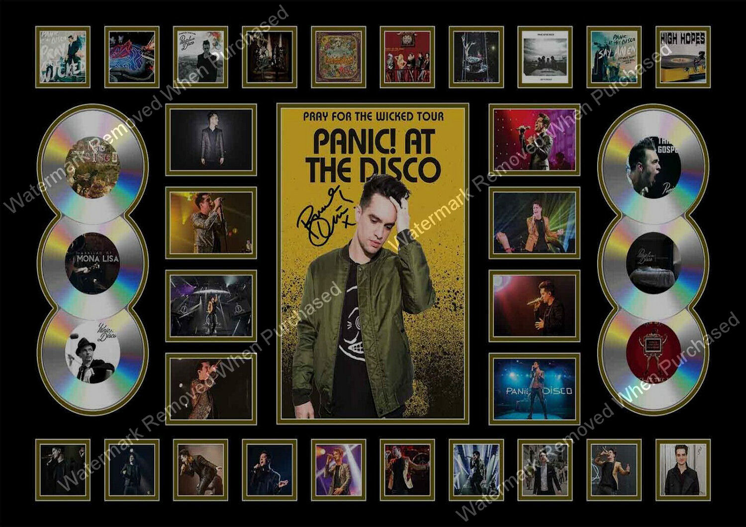 Panic At The Disco 2018 Photo Art Autographed A4 Photo Prints