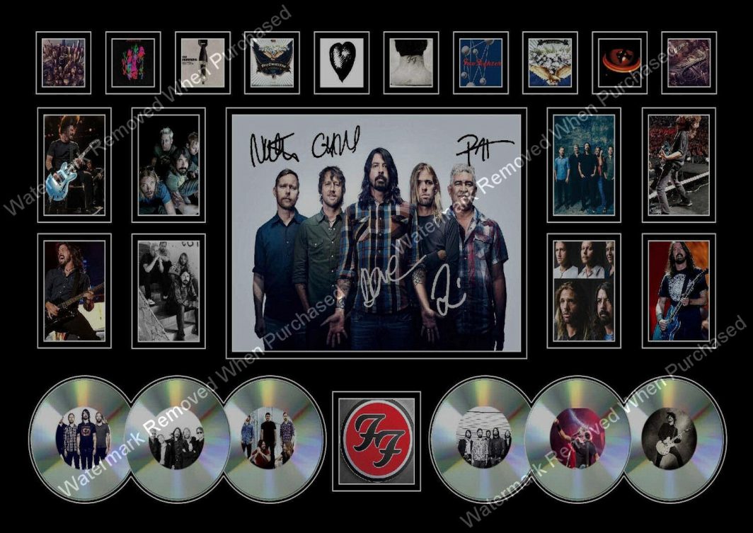 Foo Fighters Signed A4 Wall Art Rock Memorabilia Autographed Photo Print