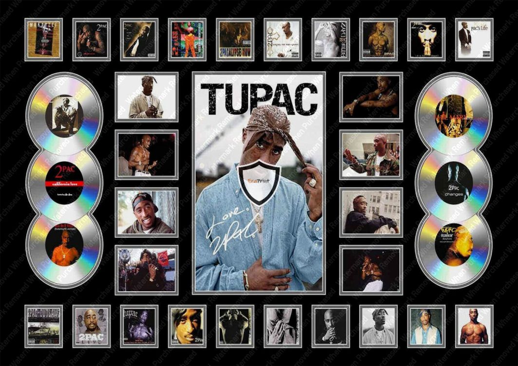 Tupac Signed Tribute Art Design Instant Jpeg