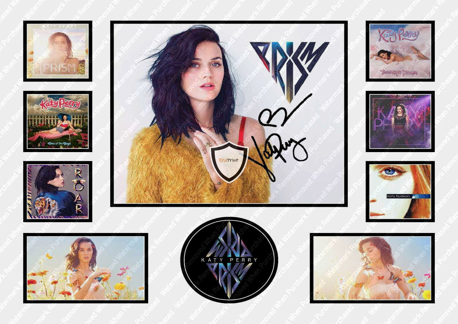 Katy Perry Print Design Download Music Memorabilia
