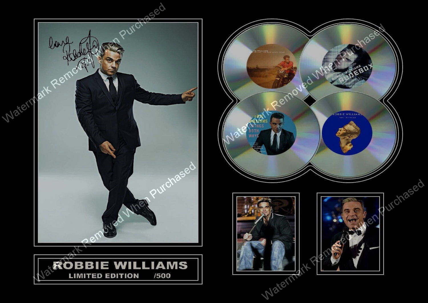 Robbie Williams Signed Instant Jpeg Download Designs