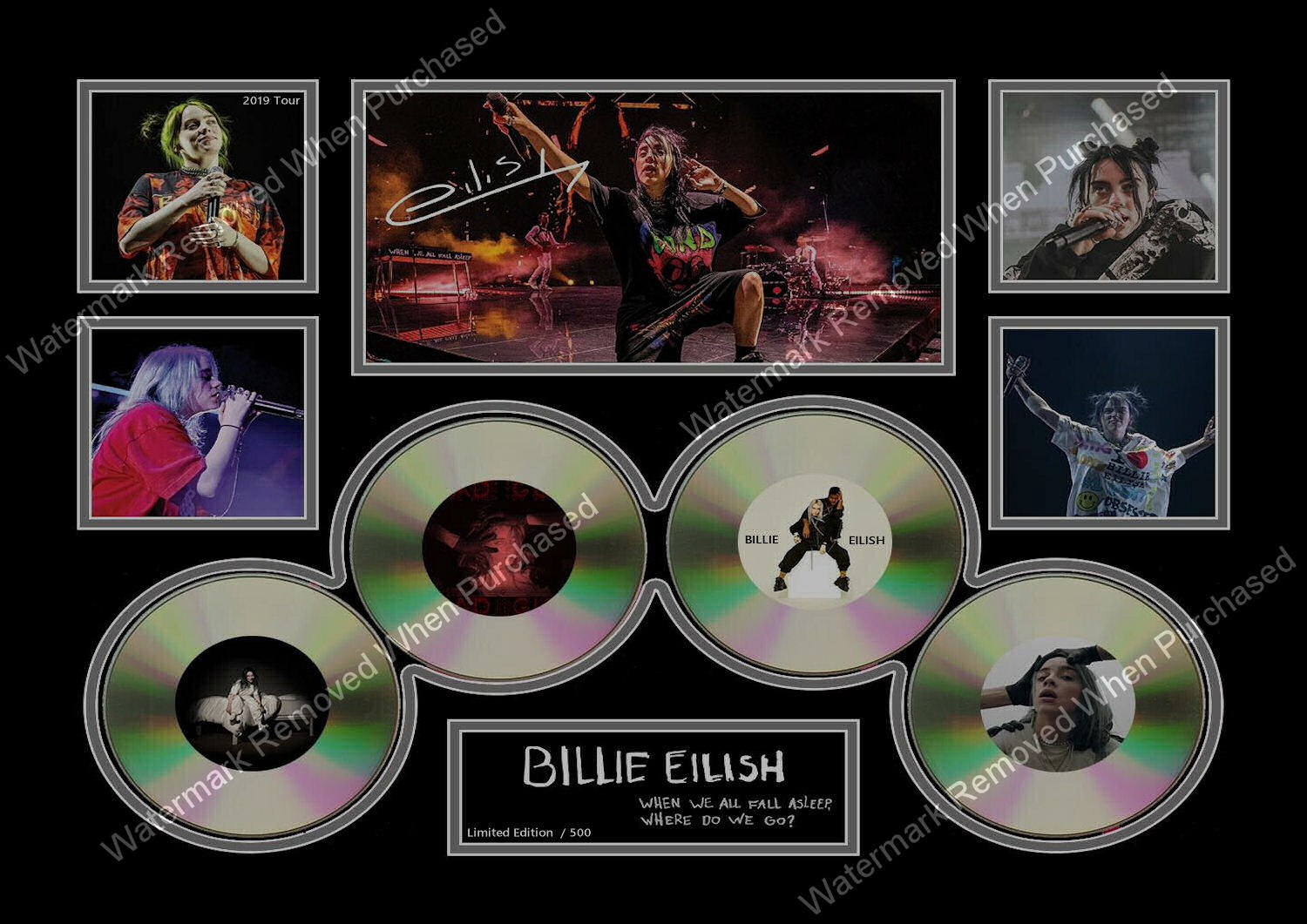 Billie Eilish A4 Photographic Music Memorabilia Instant Jpg Self Print
