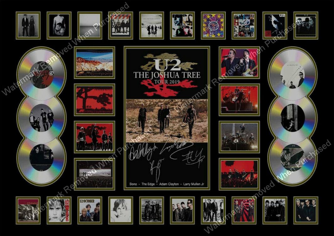 U2 Bono Signed The Joshua Tree (2019) Tour Photo Print Instant Download