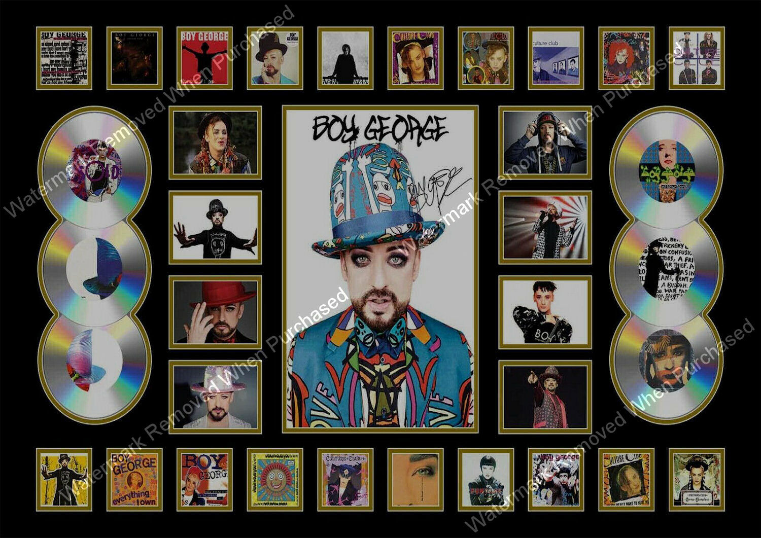 Boy George Culture Club Signed A4 Photographic Photo Downloadable
