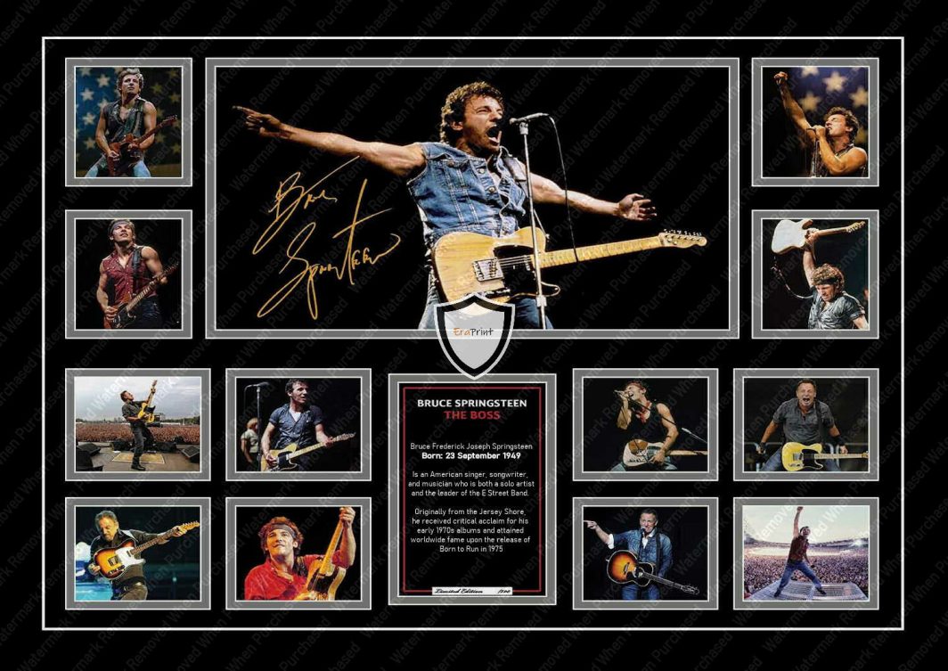 Bruce Springsteen Signed A4 Photo Print Instant Jpg Download