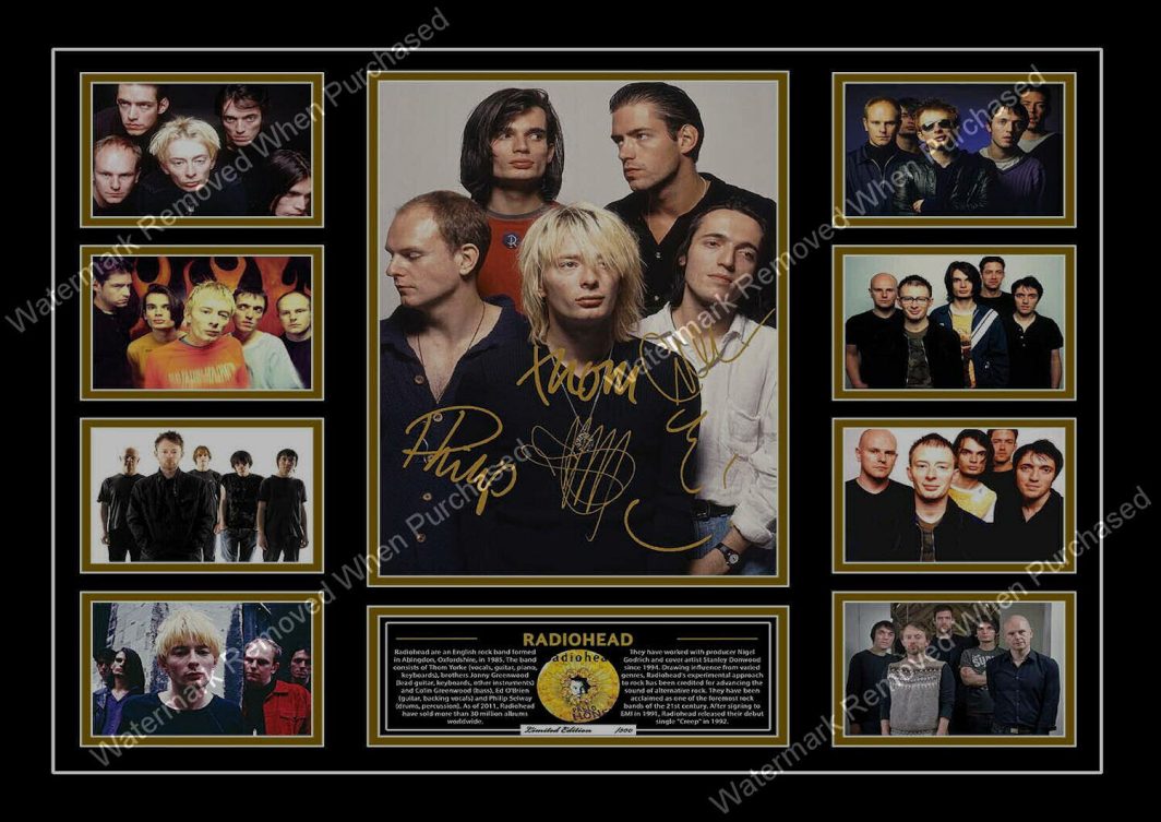 Radiohead Signed Music Memorabilia Photo Print Downloadable File