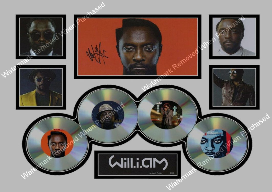 Will.I.Am Download Signed Print Limited Edition A4 Music Memorabilia