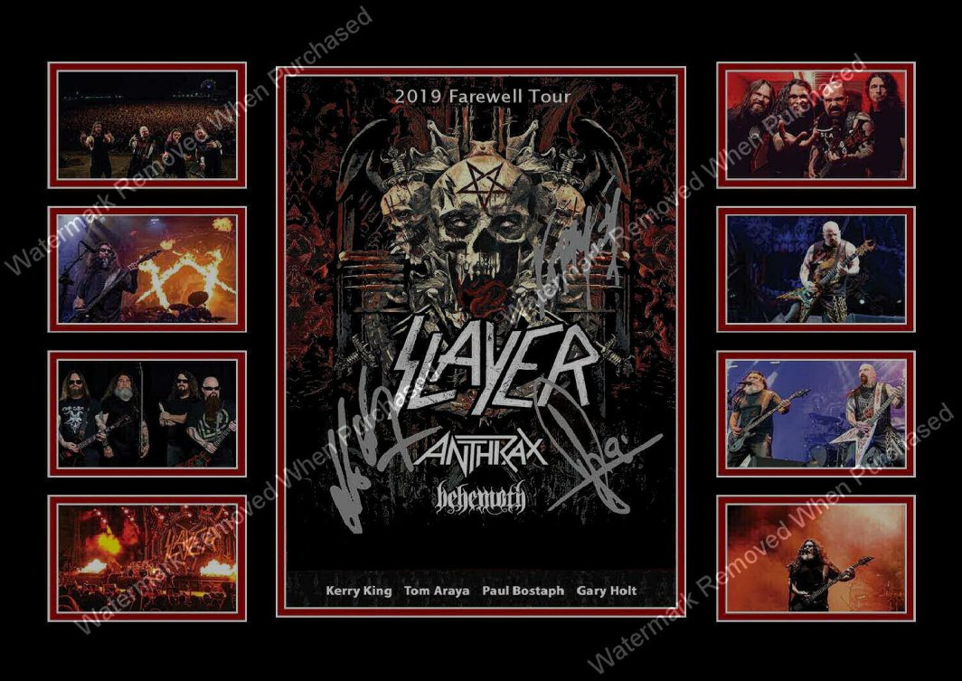 Slayer (2019 Farewell Tour Signed Memorabilia Downloadable Jpg