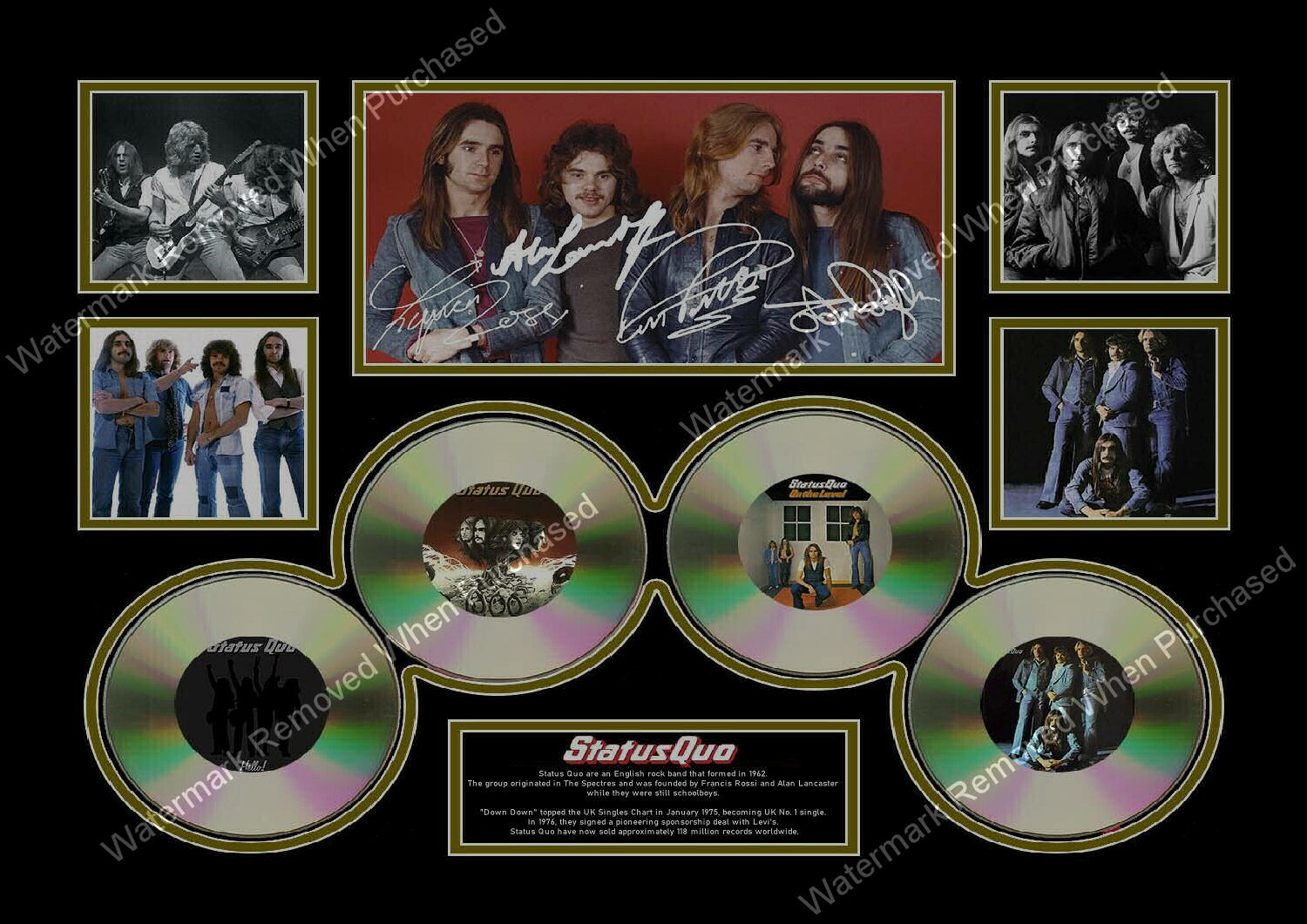Status Quo Signed Instant Download Jpg Digital