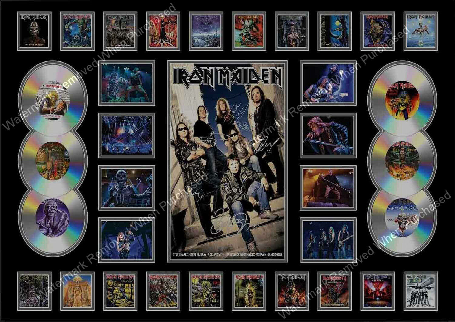Iron Maiden Signed Heavy Metal Music Memorabilia Instant Delivery Get It Now