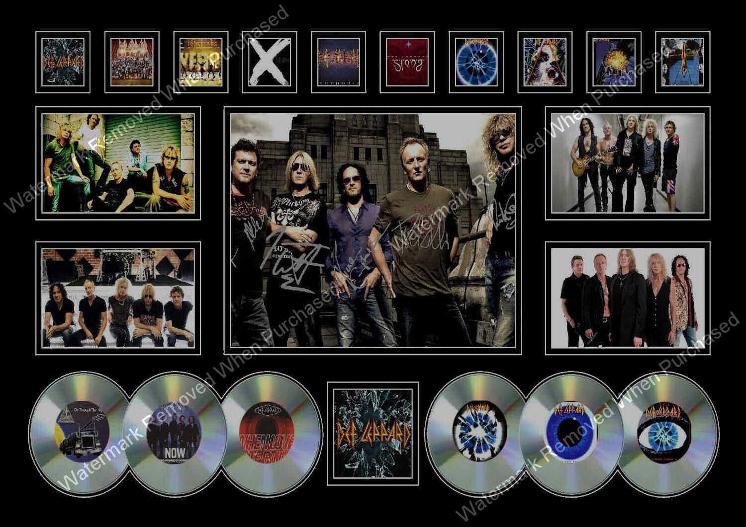 Def Leppard Limited Edition A4 Photo Jpg Print Music Memorabilia