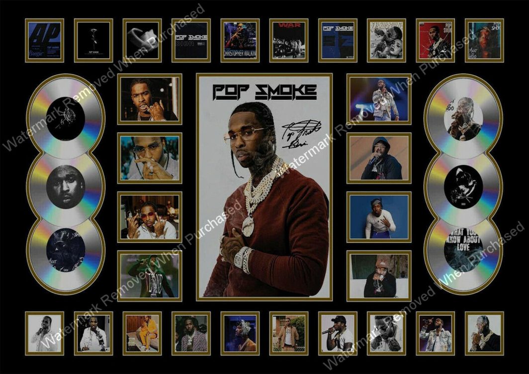 Woo Forever Signed The Legend of Pop Smoke Rapper Art