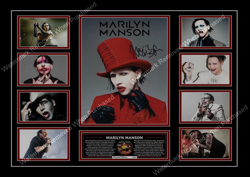 Marilyn Manson Limited Edition Signed Heavy Metal Music Memorabilia Downloads