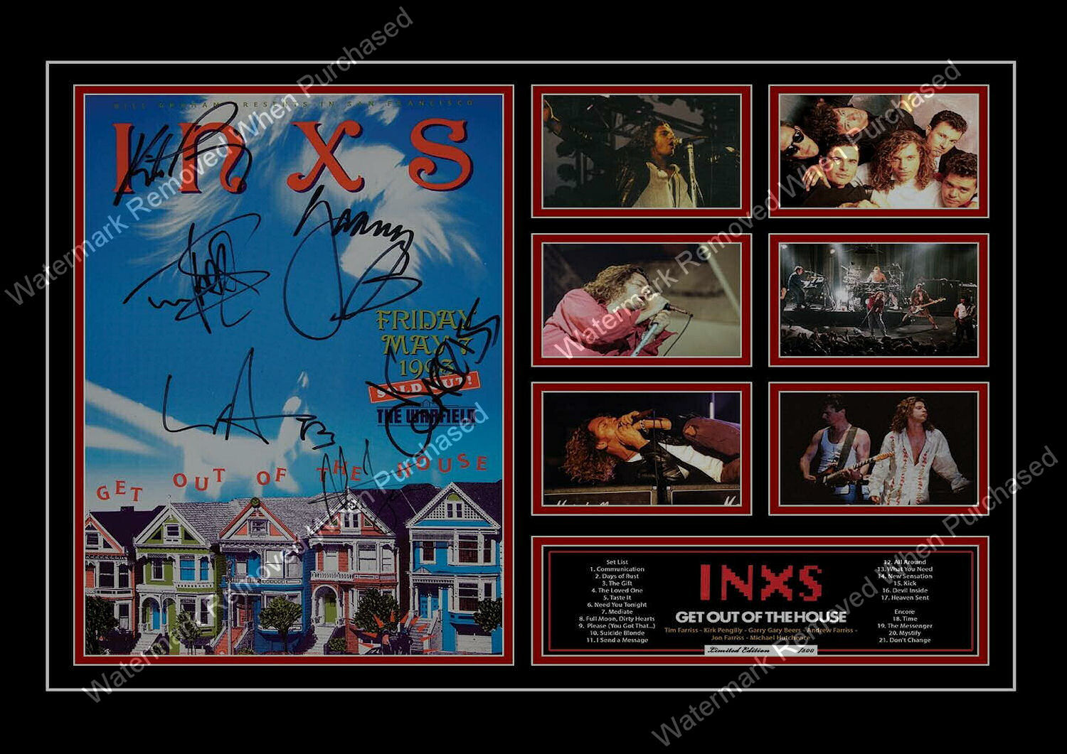 INXS (1993) Get Out Of The House Signed Music Jpg Download