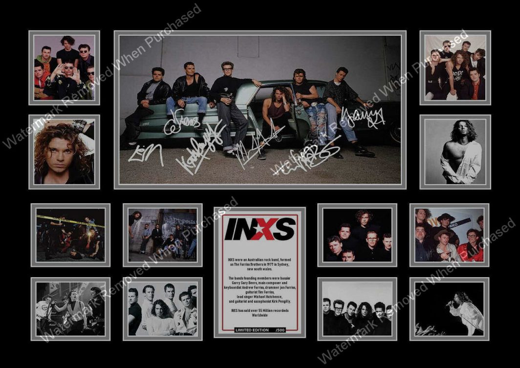 INXS Michael Hutchence Signed Music Memorabilia A4 Photographic Photo