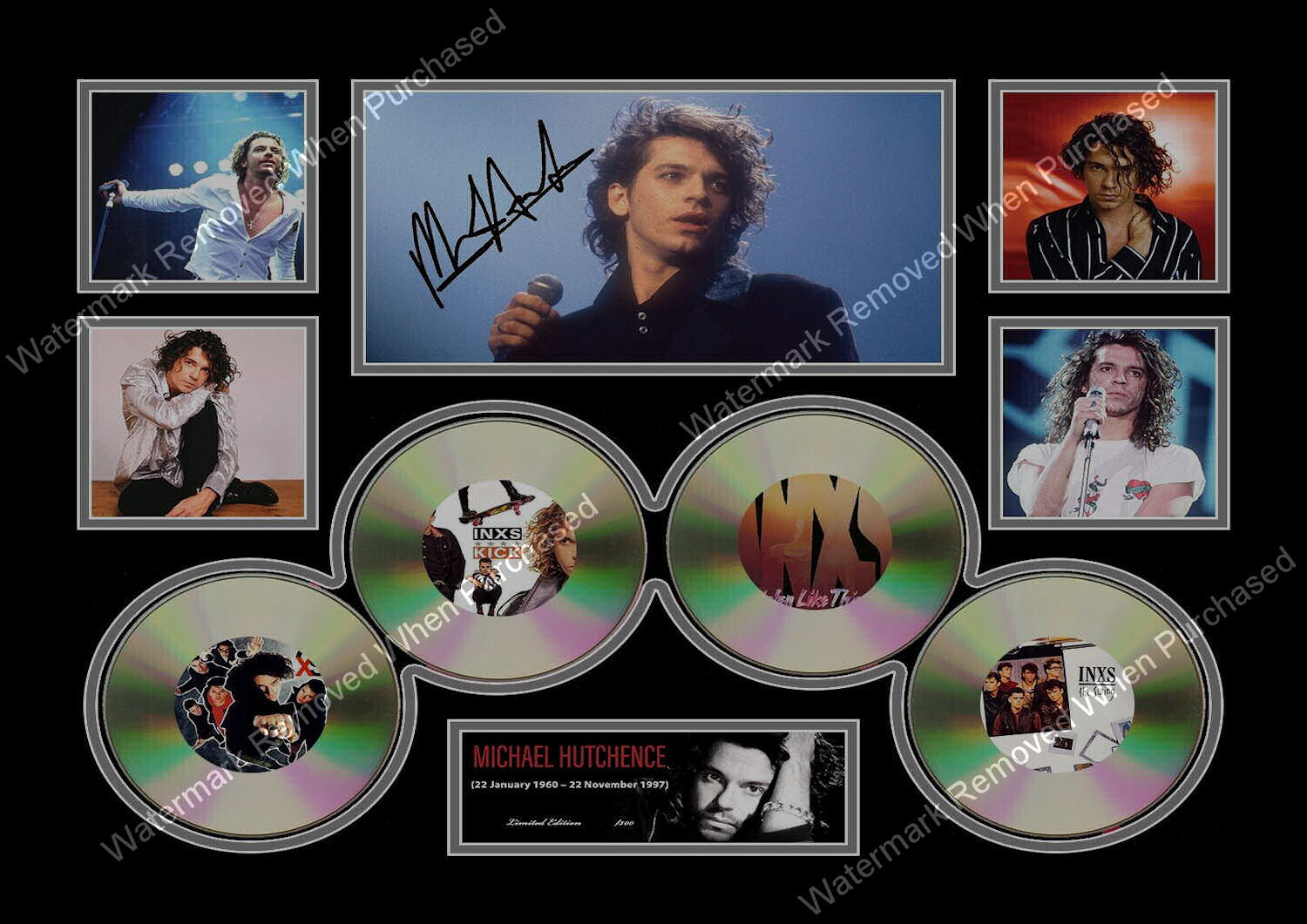 INXS Signed Music Memorabilia Print At Home A4 Photographic Photo