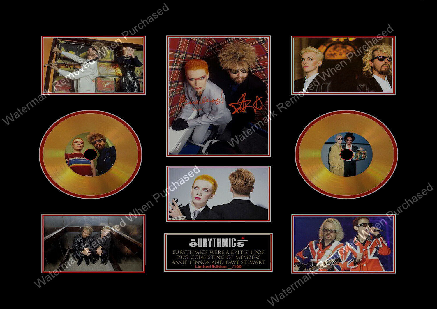 Eurythmics Annie Lennox Signed A4 Photographic Photo Download Self Print