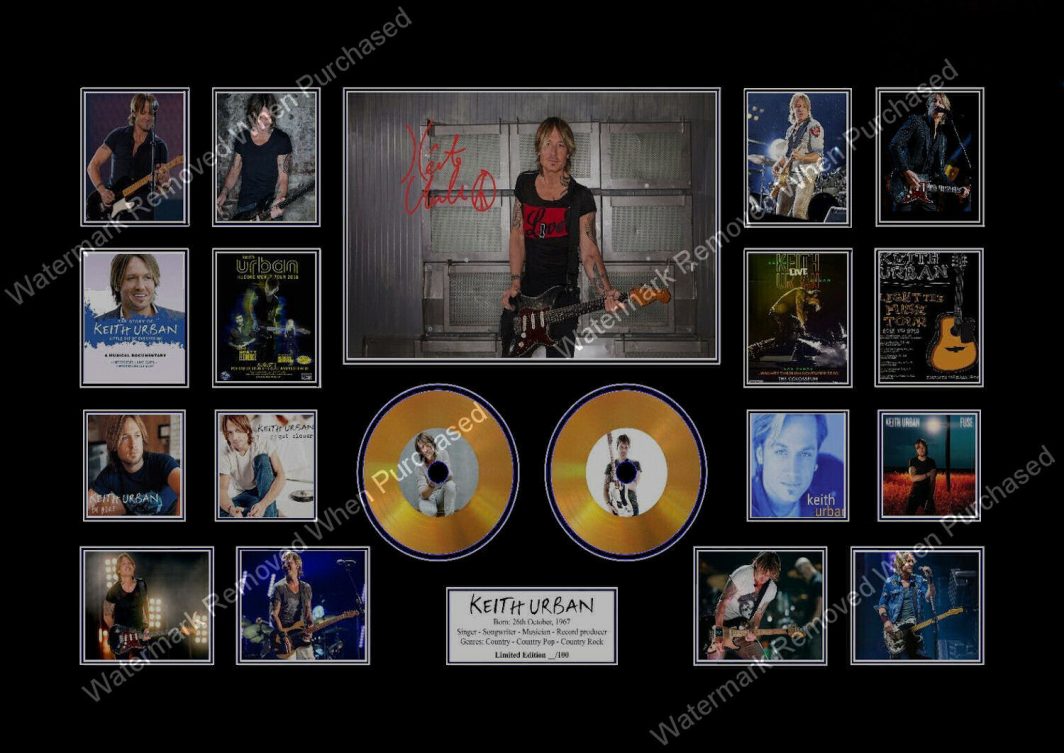 Keith Urban Signed Framed A4 Photographic Photo Downloadable  Jpg Available