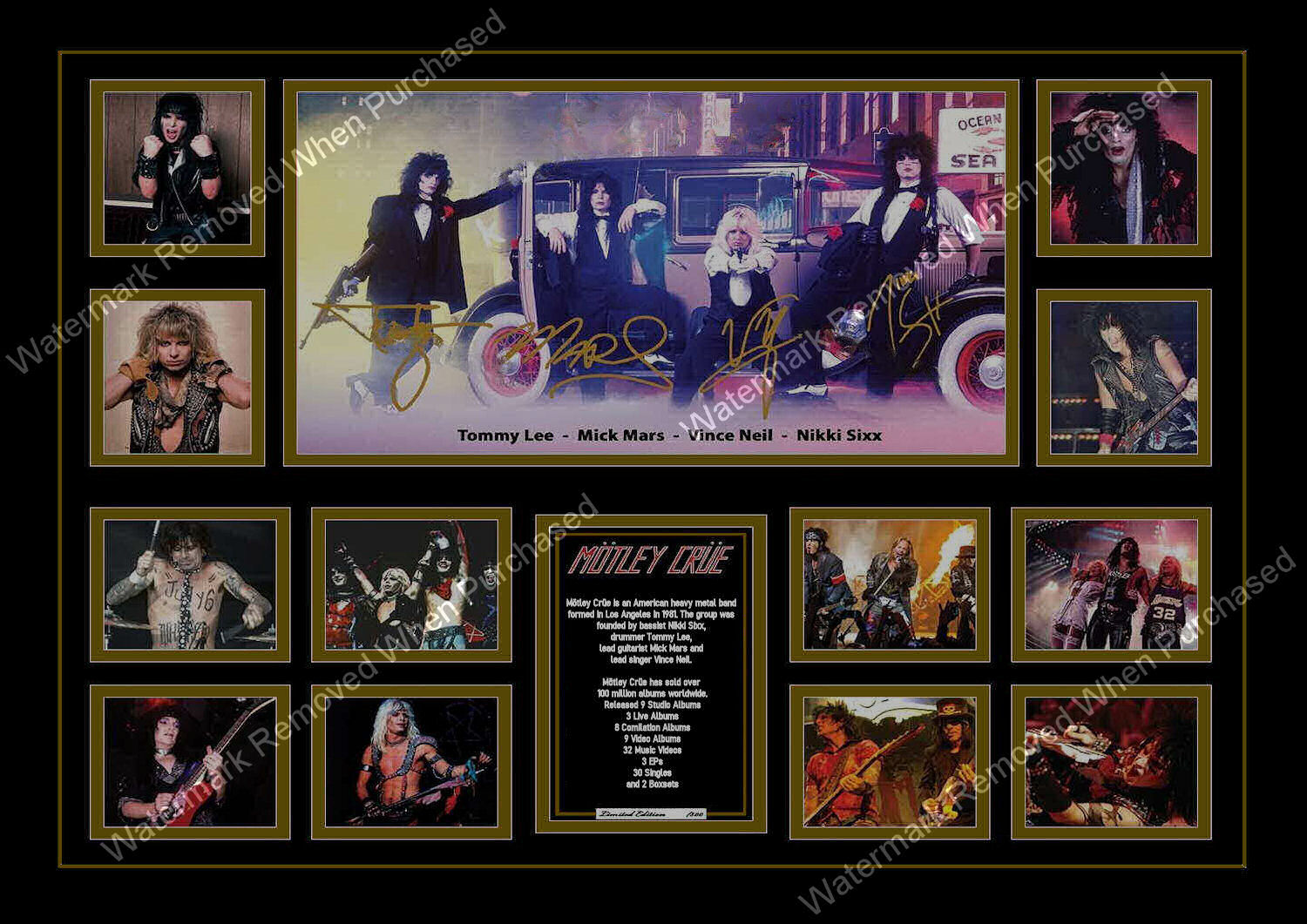 Motley Crue A4 Photographic Photo Instant Jpg Download