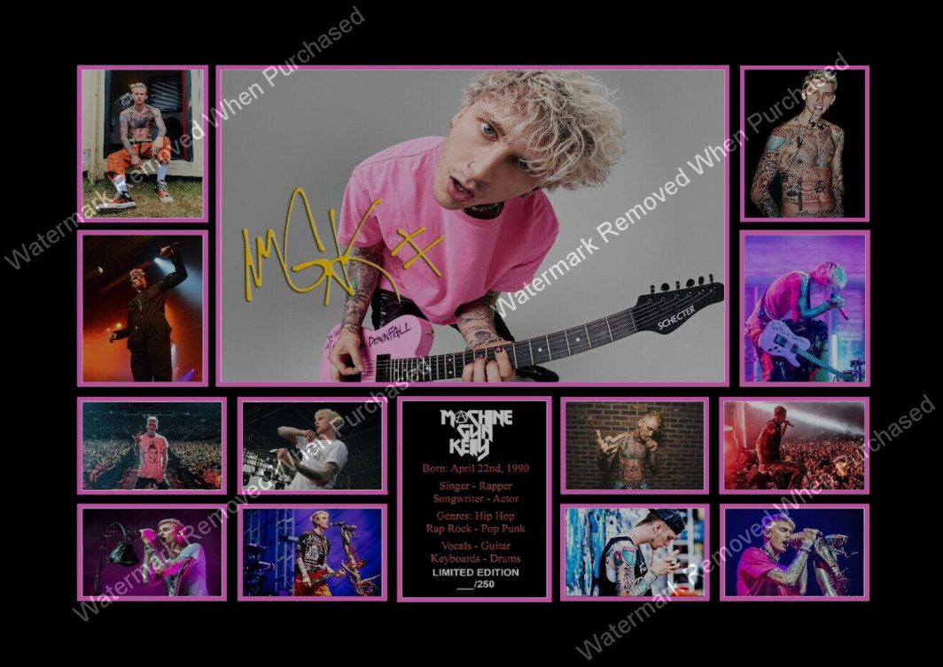 Machine Gun Kelly Signed A4 Photo Email Delivery For Home Printing