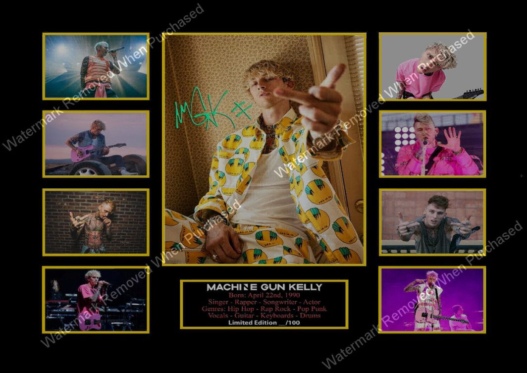 Machine Gun Kelly Daywalker Signed A4 Photographic Photo Downloadable