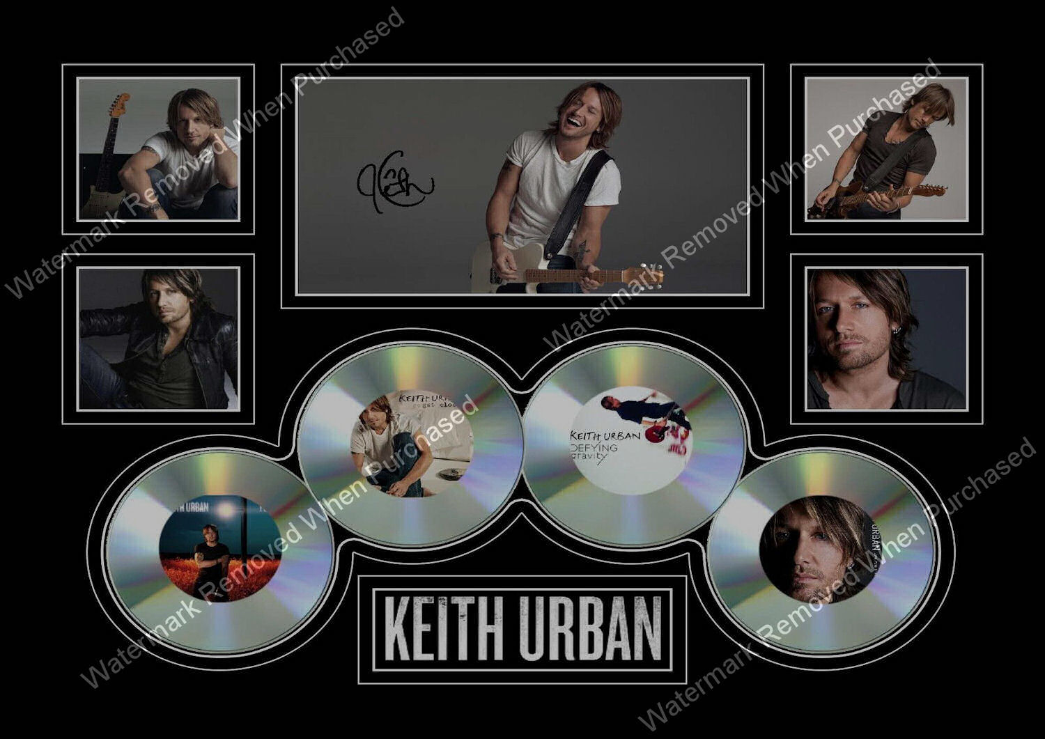 Keith Urban Signed A4 Photographic Photo Home Print Download