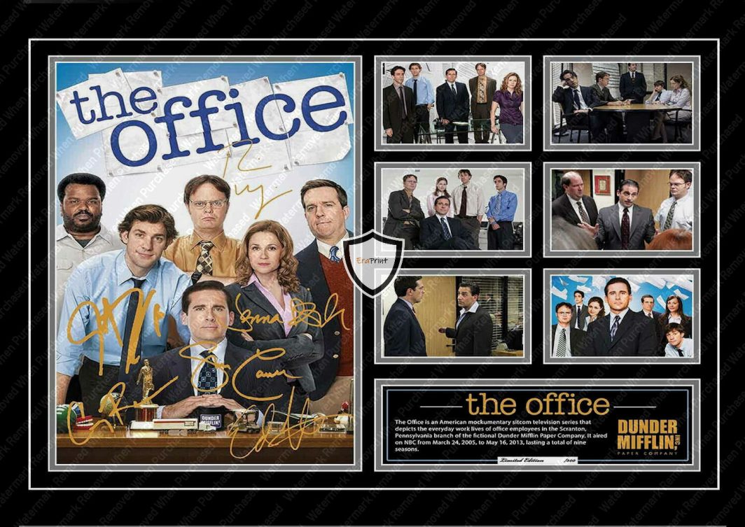 The Office Steve Carell Cast Signed A4 Photographic Photo Downloadable