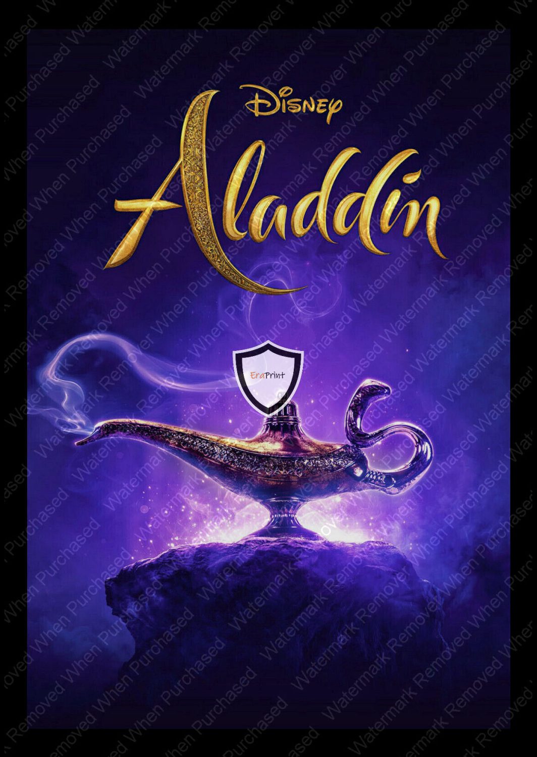 Aladdin (1992) Movie Poster A4 A3 Instant Download Home Printing