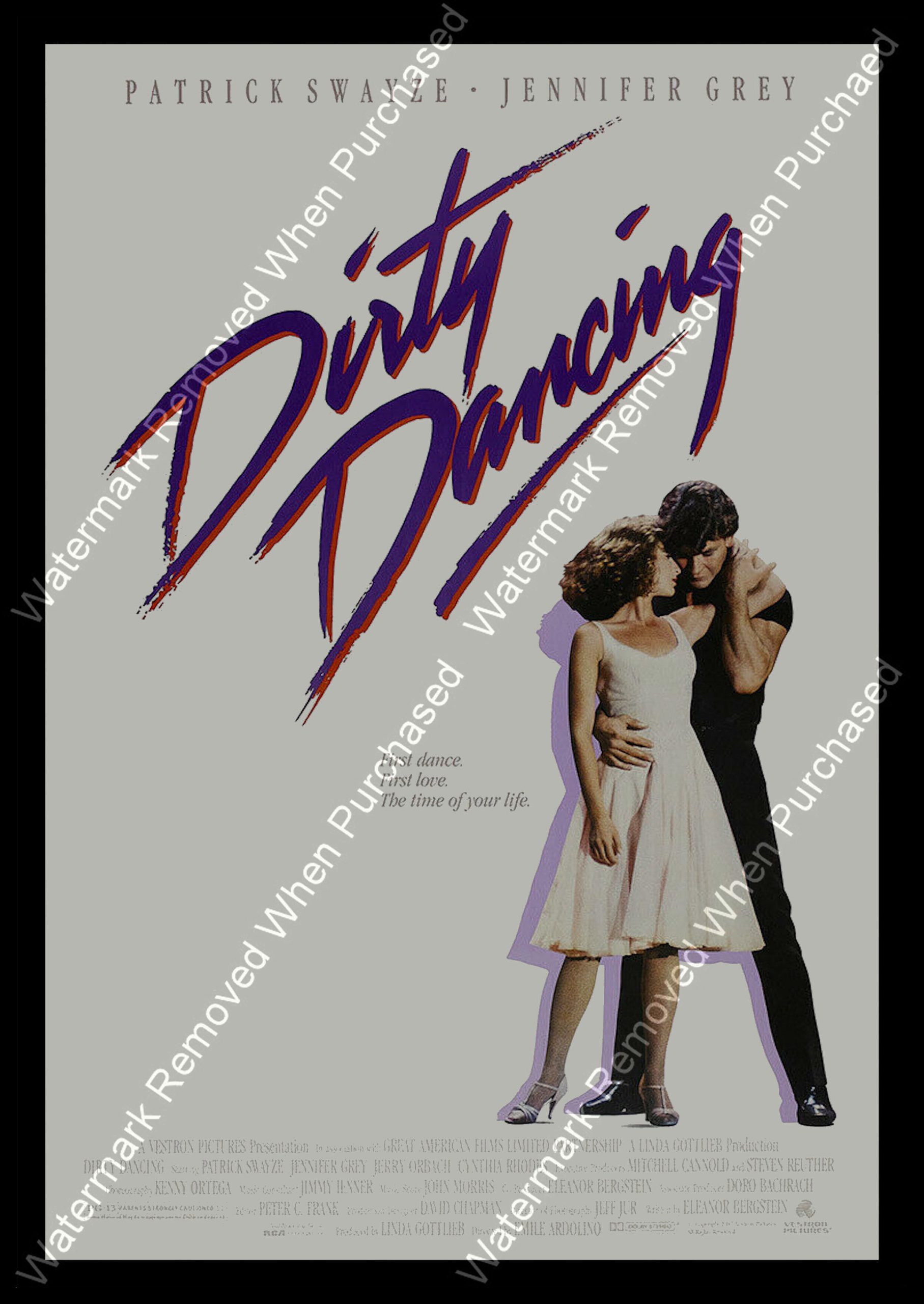 Dirty Dancing (1987) Movie Poster Framed A4 / A3 Photographic Photo Downloadable