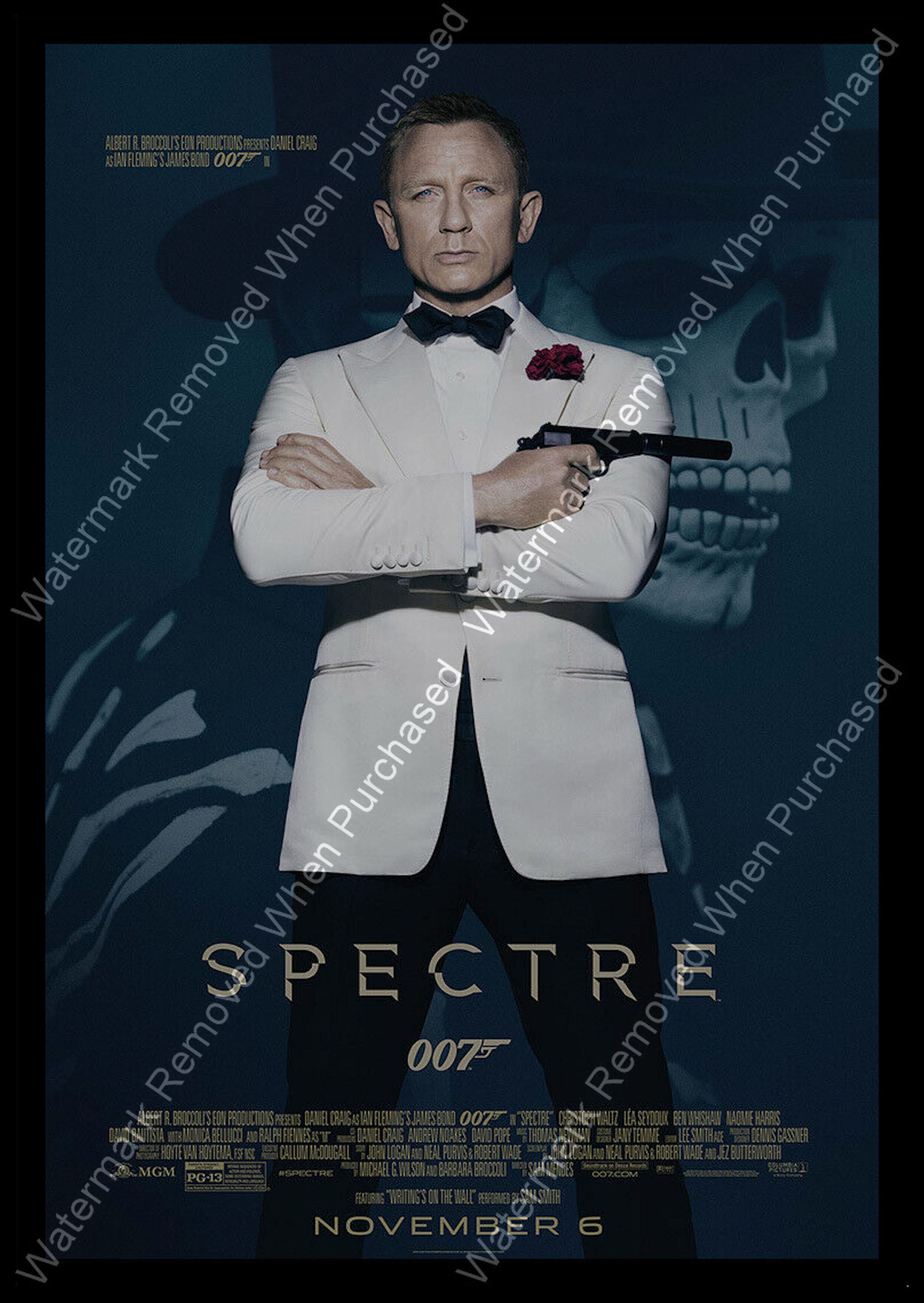 James Bond Spectre (2015) Movie Poster A3 A4 Photo Download