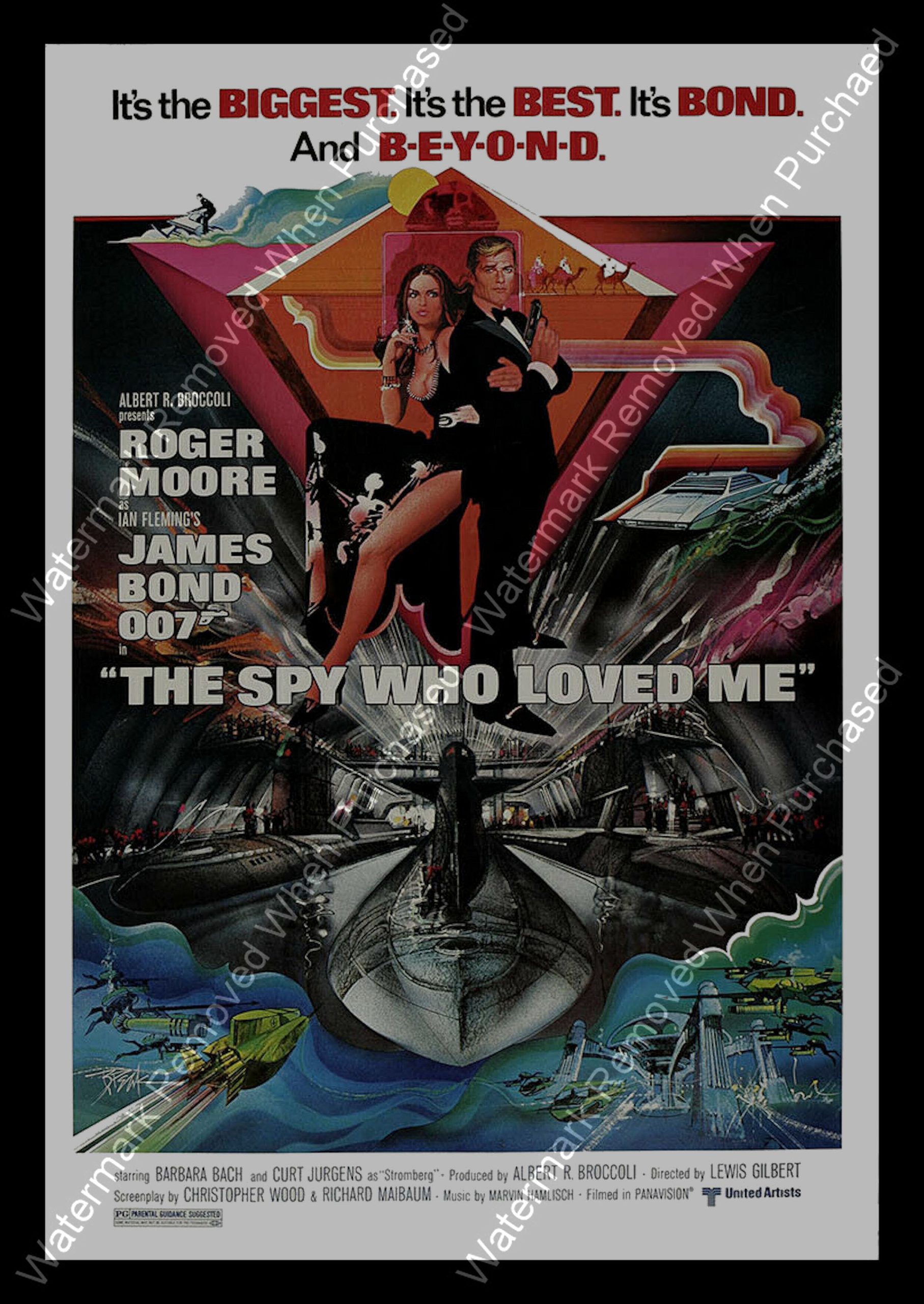 James Bond The Spy Who Loved Me (1977) A4 / A3 Instant Download