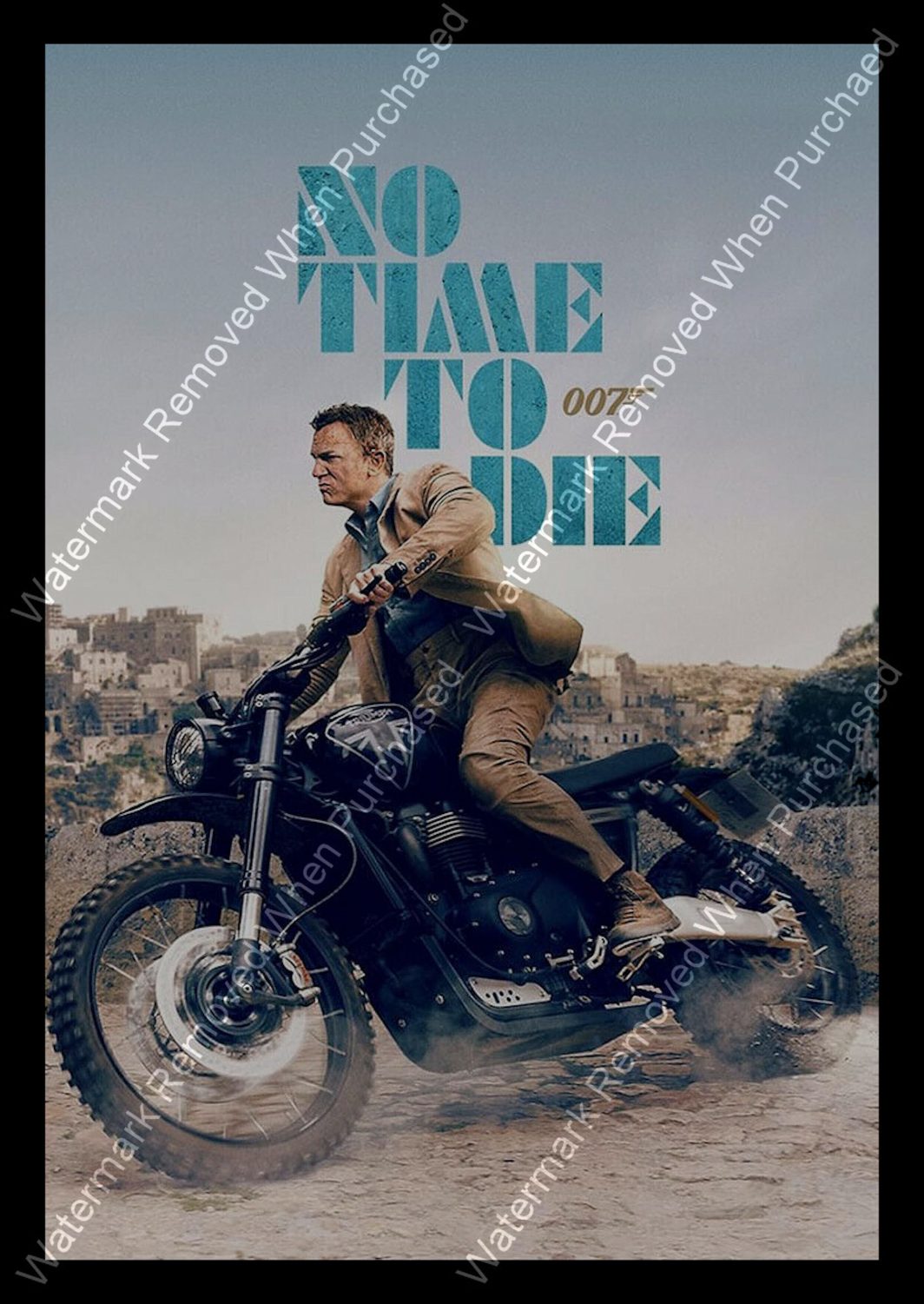 James Bond No Time to Die (2021) Movie Poster A4 A3 Downloadable