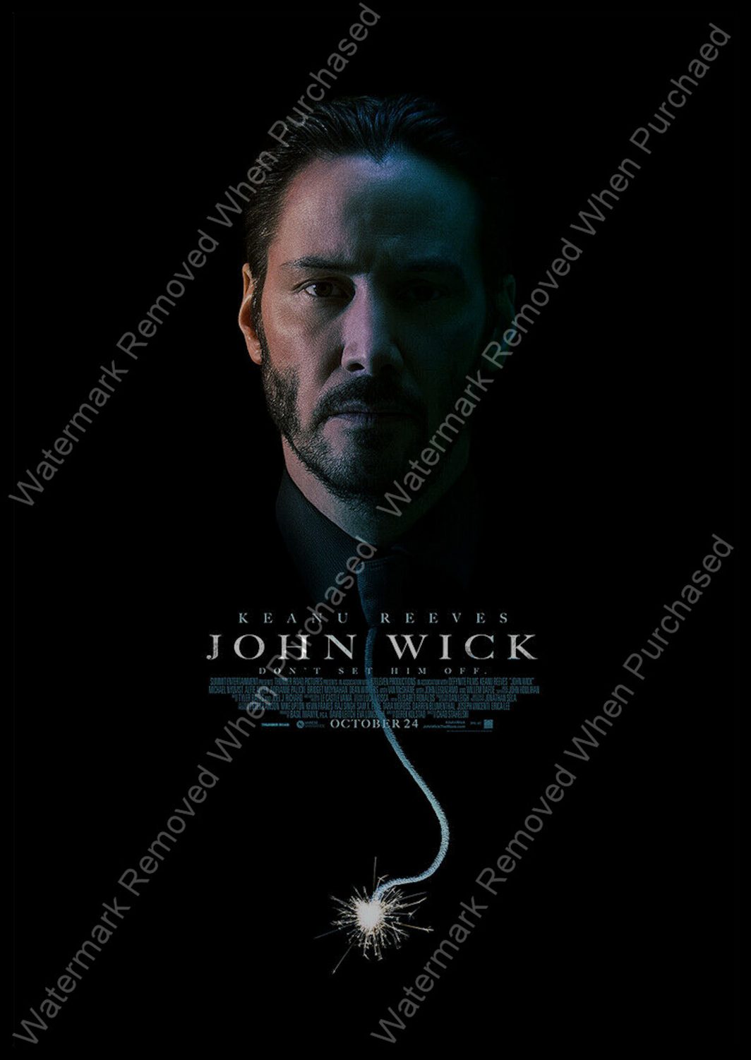 John Wick (2001) Movie Poster A4 A3 Photographic jpg Download
