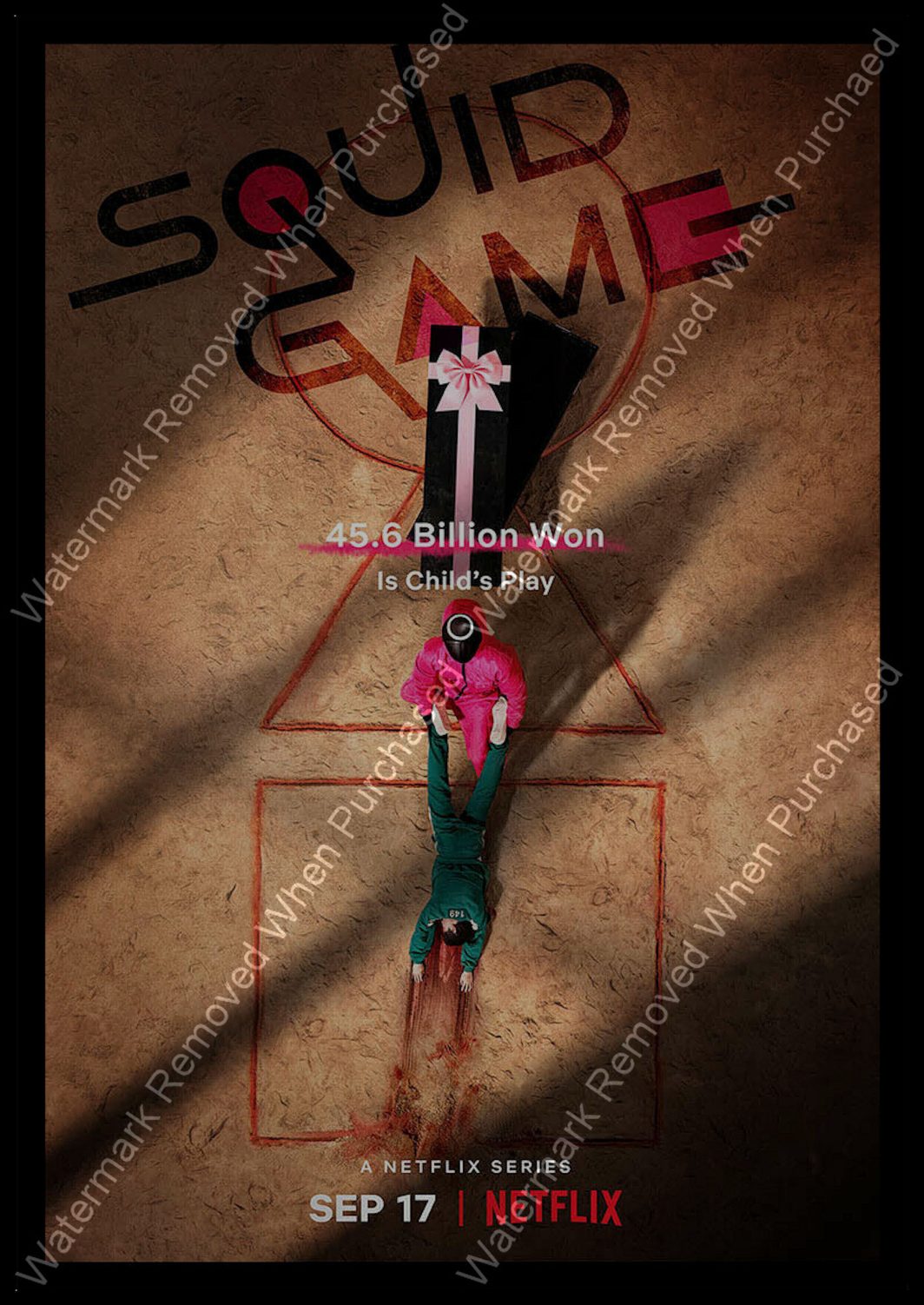 Squid Game (2021) Movie Poster A4 Self Print Download