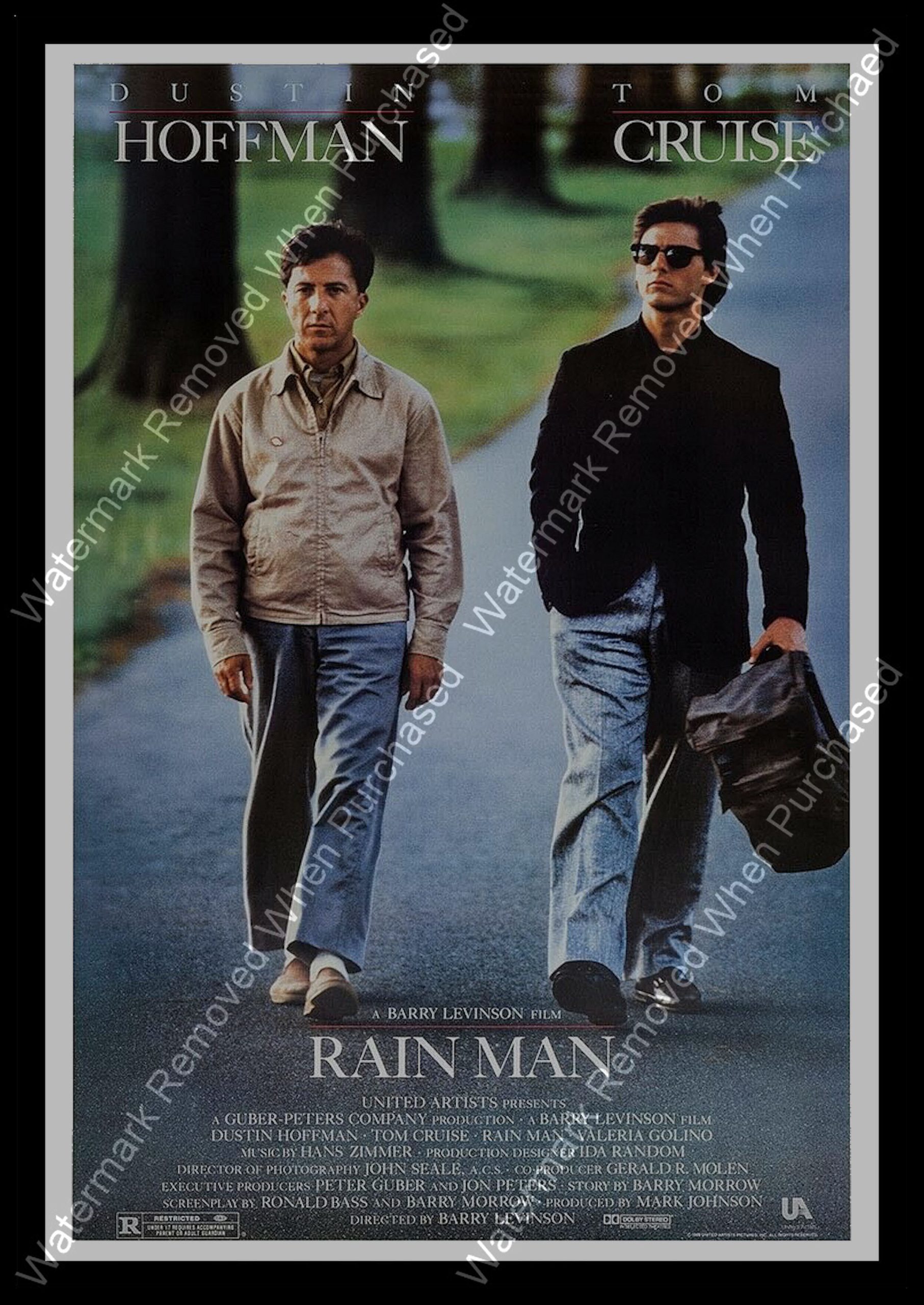 Rain Man (1988) Movie Poster A4 / A3 Photo Downloadable